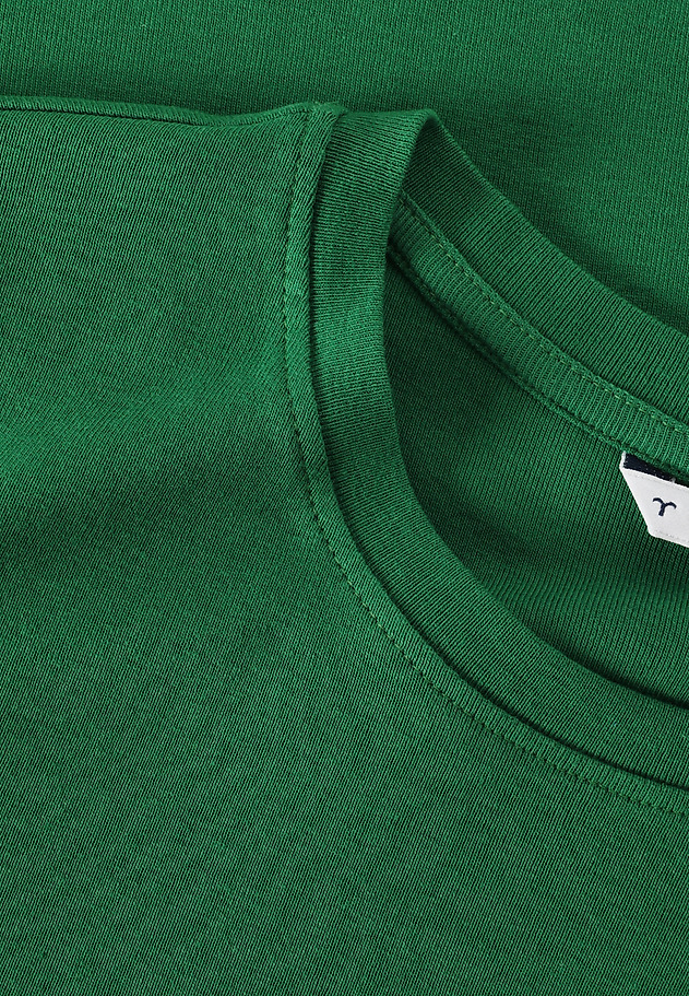 BAWEŁNIANY T-SHIRT DAMSKI — KIRI 1 BAWEŁNIANY T-SHIRT DAMSKI — KIRI 1 ZIELONY 5