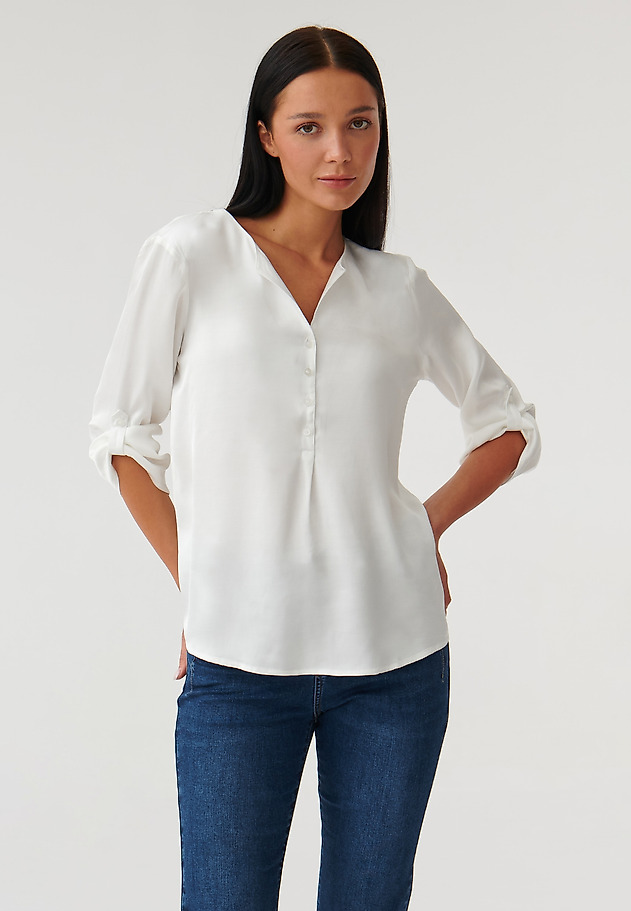 ŽENSKA BLUZA IZ VISKOZNEGA MATERIALA ISOLA ŽENSKA BLUZA IZ VISKOZNEGA MATERIALA ISOLA ECRU 1