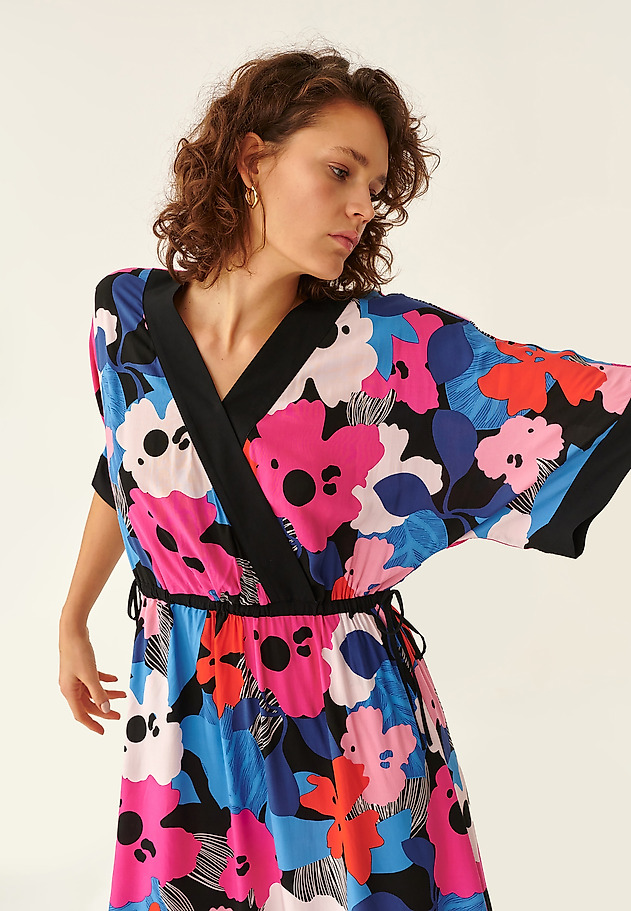 LADIES' PRINTED DRESS MONKO LADIES' PRINTED DRESS MONKO MULTICOLOR 5