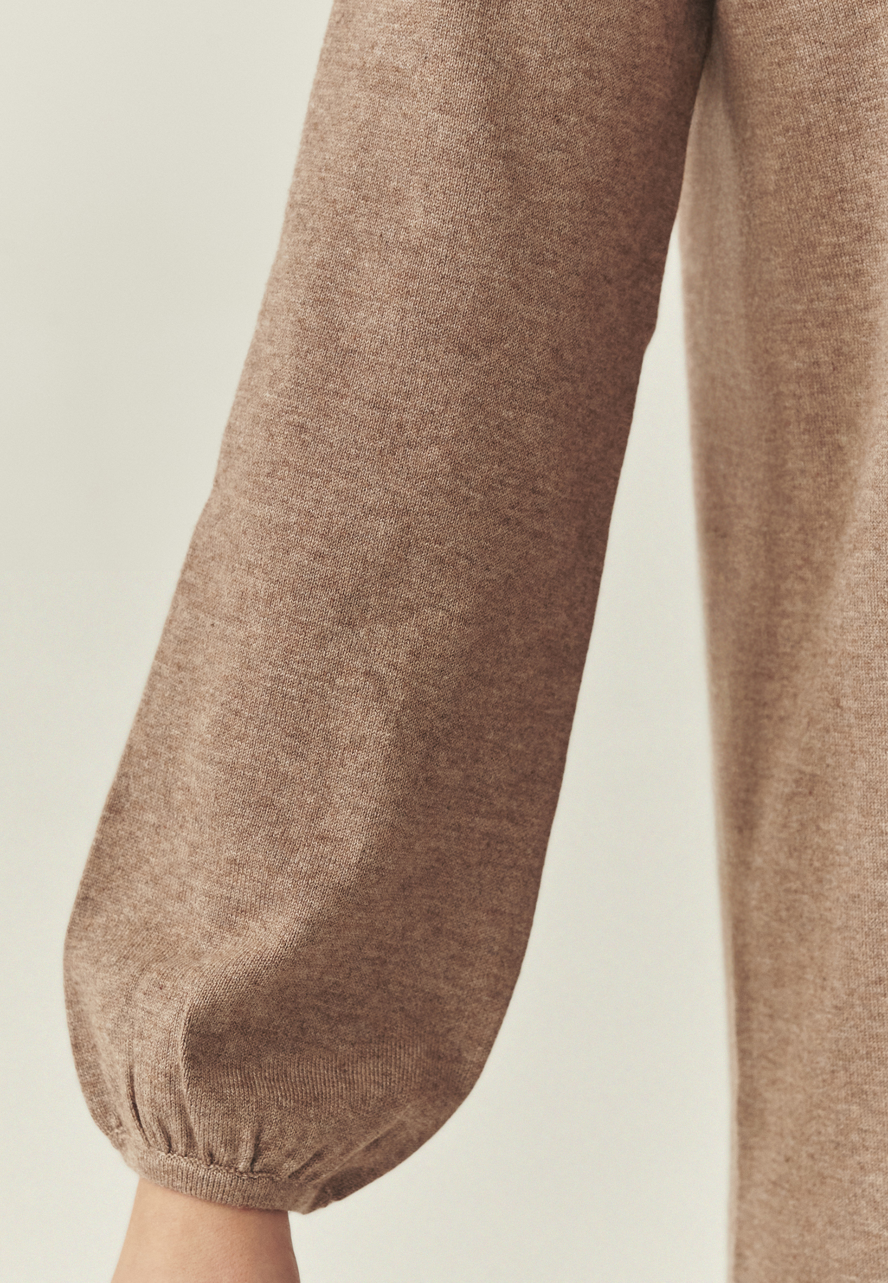 DZIANINOWA SUKIENKA Z BAWEŁNĄ - LUSA 1 BEŻOWY 2