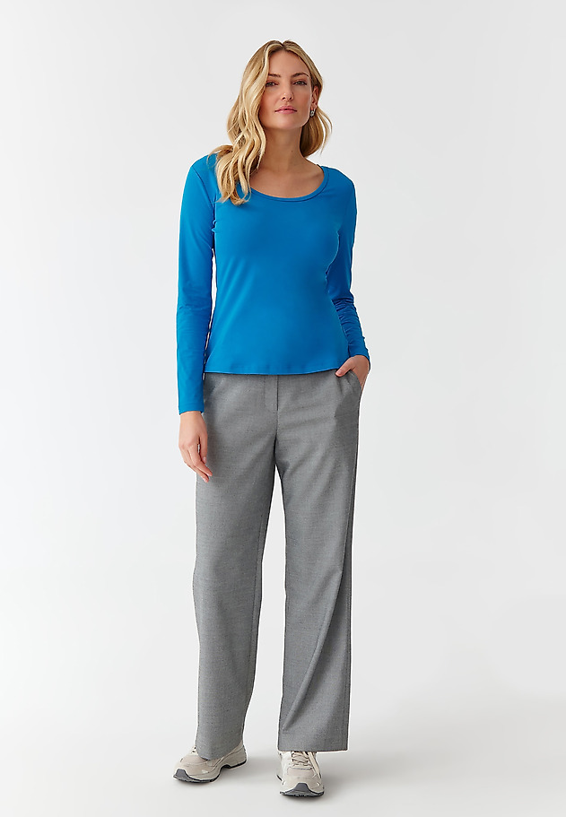 ŽENSKA BLUZA Z DOLGIMI ROKAVI - FILKA 1 ŽENSKA BLUZA Z DOLGIMI ROKAVI - FILKA 1 MODRA 2