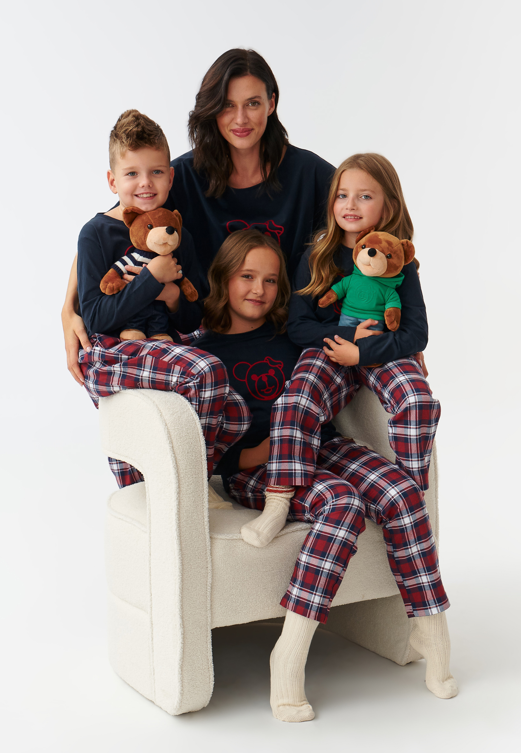 PIŻAMA DZIECIĘCA TKANINOWO - DZIANINOWA Z MISIEM USZATKIEM PAULO KIDS MULTIKOLOR 2