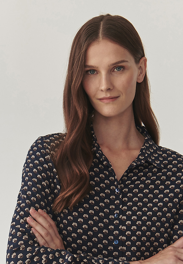 PATTERNED LADIES’ SHIRT WITH LONG SLEEVES - NIKA 1 PATTERNED LADIES’ SHIRT WITH LONG SLEEVES - NIKA 1 MULTIKOLOR 5
