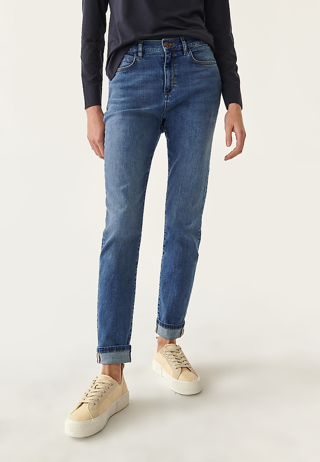 PANTALONI DE DAMĂ DIN DENIM DE DAMĂ ALANA 1 PANTALONI DE DAMĂ DIN DENIM DE DAMĂ ALANA 1 ALBASTRU 3