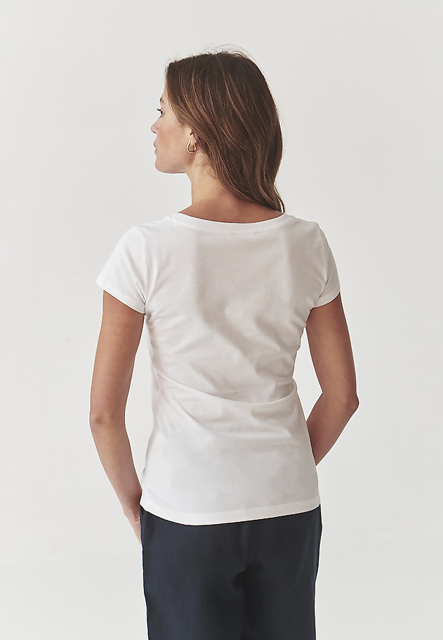 DOPASOWANY T-SHIRT DAMSKI Z MIEJSCOWYM NADRUKIEM I CEKINAMI - ANTONIA 4 DOPASOWANY T-SHIRT DAMSKI Z MIEJSCOWYM NADRUKIEM I CEKINAMI - ANTONIA 4 BIAŁY 3