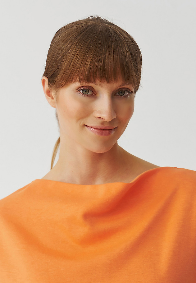 LADIES’ SWEATSHIRT WITH WATER NECKLINE - SILVANA LADIES’ SWEATSHIRT WITH WATER NECKLINE - SILVANA POMARAŃCZOWY 5