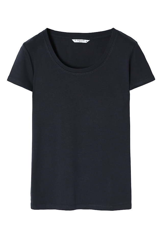 TRICOU DE DAMĂ AJUSTAT, DIN BUMBAC - ANTONINA TRICOU DE DAMĂ AJUSTAT, DIN BUMBAC - ANTONINA BLEUMARIN 6