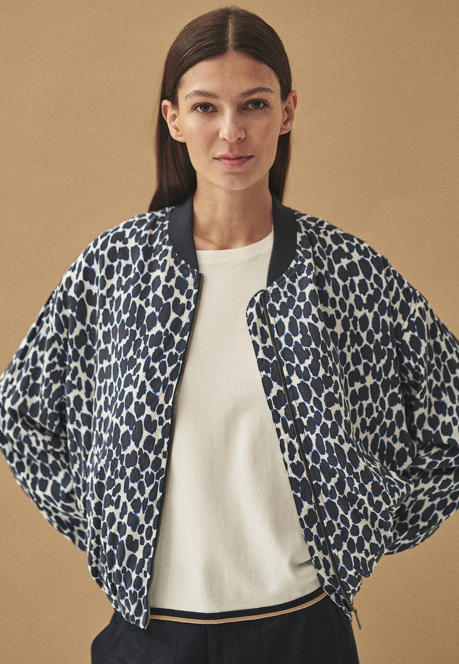 VISKOZNA BOMBER JAKNA - SERMIKO 2 VISKOZNA BOMBER JAKNA - SERMIKO 2 MODRA 113475