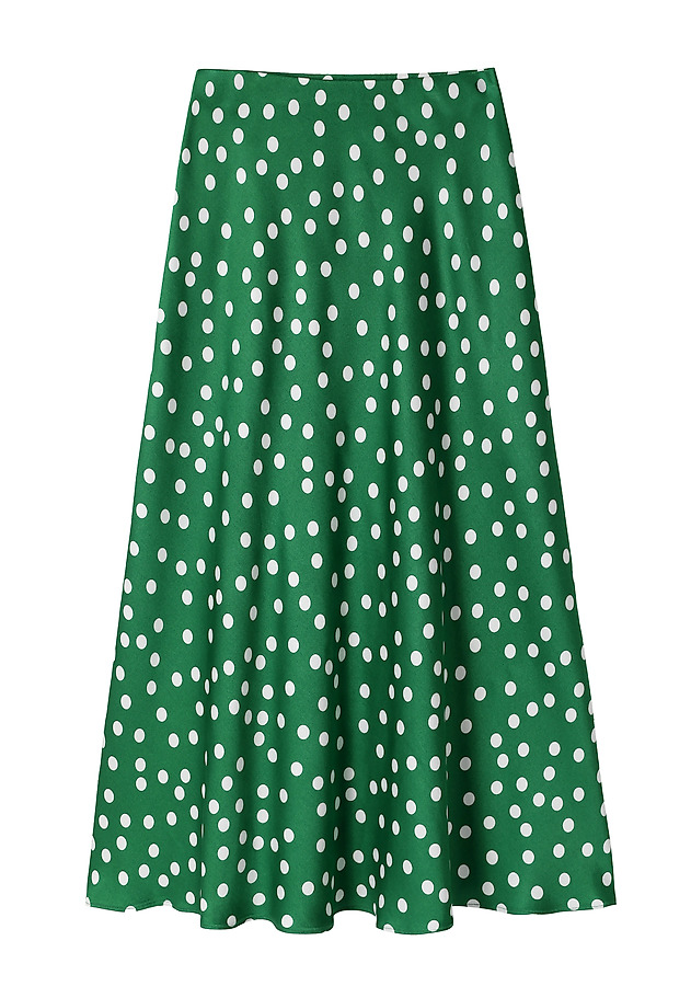 FUSTĂ SATINATĂ DIN VISCOZĂ — SATINI 1 FUSTĂ SATINATĂ DIN VISCOZĂ — SATINI 1 MULTICOLOR 7