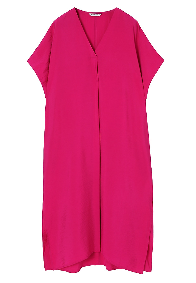 FUCHSIA MAXI DRESS WITH A LOOSE FIT - OVORITI FUCHSIA MAXI DRESS WITH A LOOSE FIT - OVORITI RÓŻOWY 7
