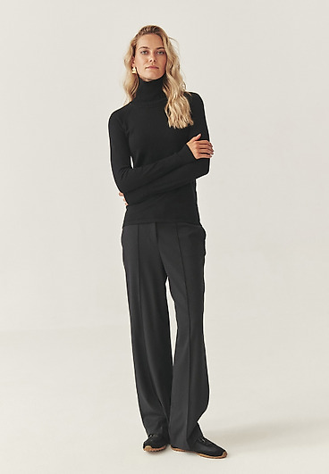 ELEGANCKIE SPODNIE WIDE LEG Z KANTEM - MINTO ELEGANCKIE SPODNIE WIDE LEG Z KANTEM - MINTO