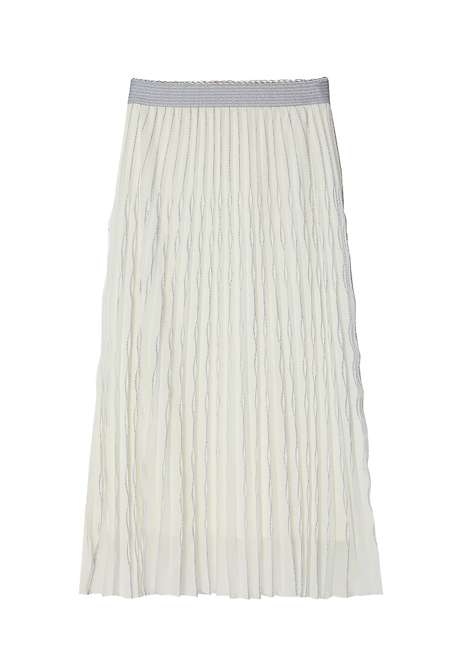 FUSTĂ MIDI, PLISATĂ, DIN SATIN, TIP „SOLEIL” - LOKO FUSTĂ MIDI, PLISATĂ, DIN SATIN, TIP „SOLEIL” - LOKO ALB 5