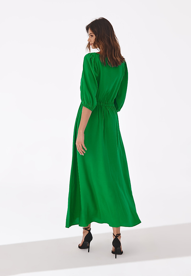 VISCOSE DRESS RIS VISCOSE DRESS RIS GREEN 2