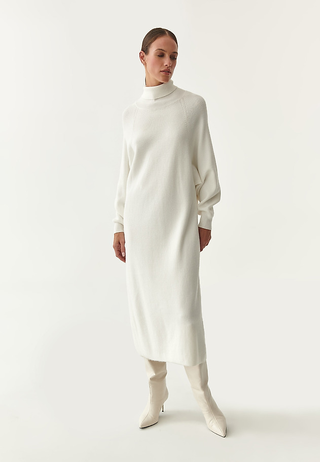 LADIES' KNITTED OVERSIZED DRESS RONESI LADIES' KNITTED OVERSIZED DRESS RONESI ECRU 1