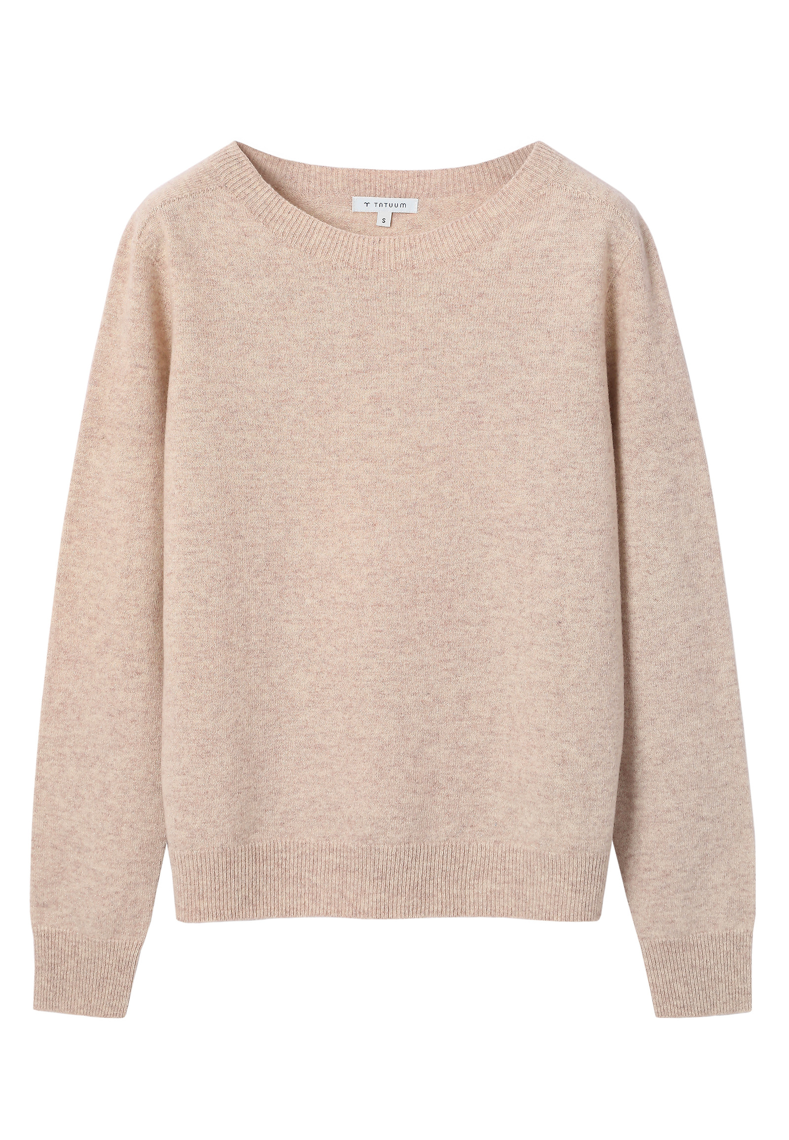 WOOL JUMPER WITH A SUBTLE SHINE - GLORIA WOOL JUMPER WITH A SUBTLE SHINE - GLORIA BEIGE 116698