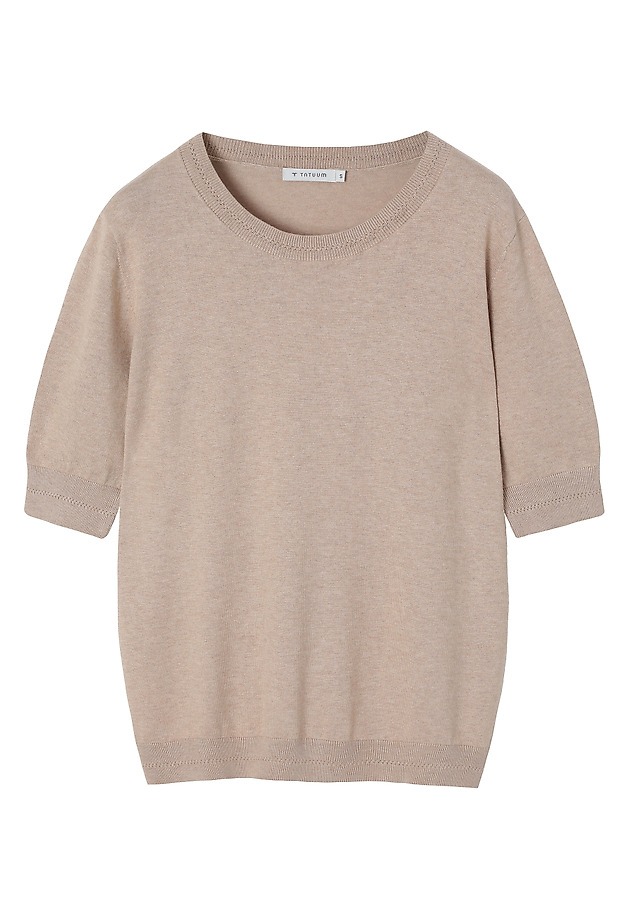 CLASSIC BLOUSE IN AIRY YARN - ALIWI CLASSIC BLOUSE IN AIRY YARN - ALIWI BEIGE 5