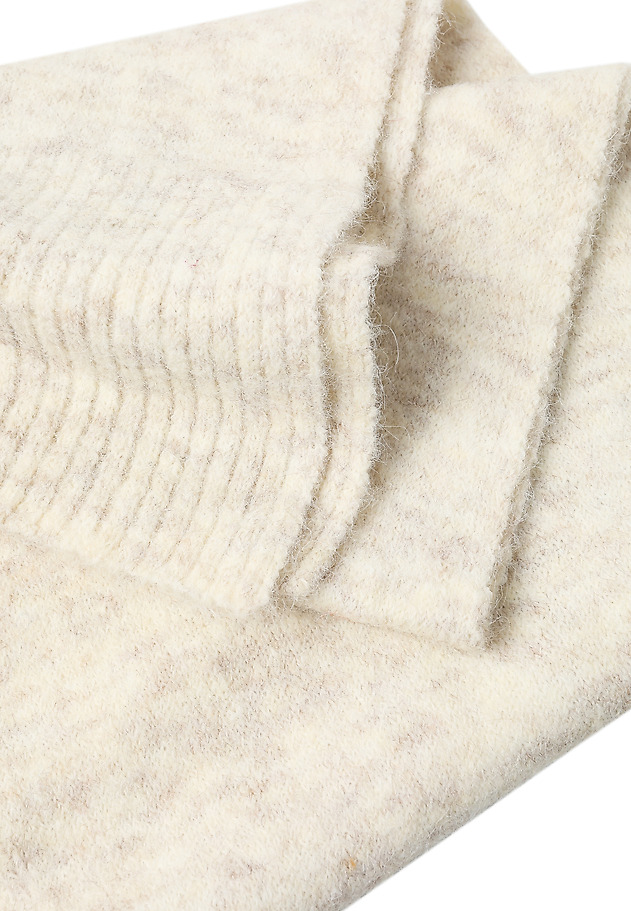 SCARF WITH WOOL BLEND - STORIV SCARF WITH WOOL BLEND - STORIV ECRU 3