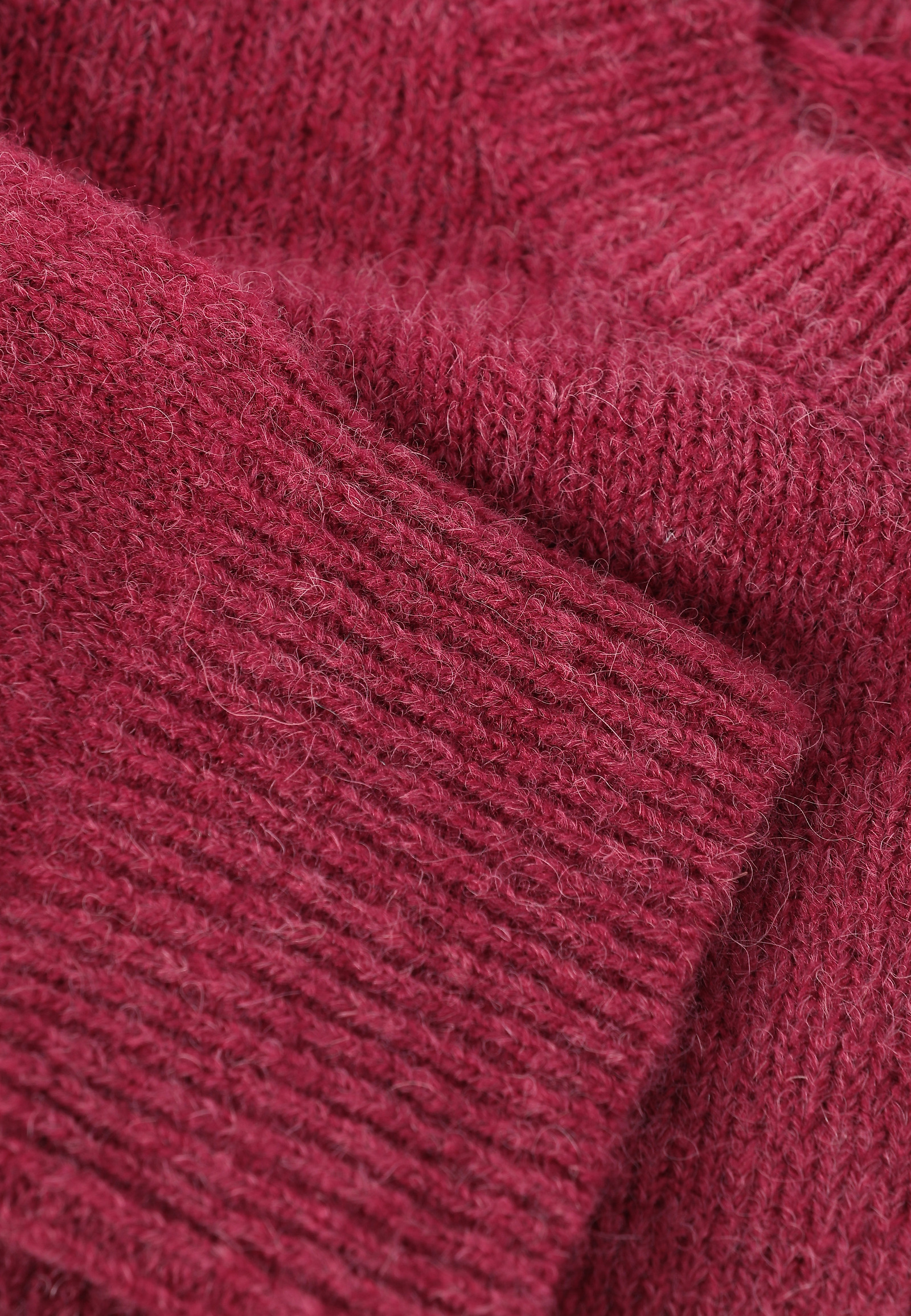 SWETER Z WEŁNĄ I ALPAKĄ - NELL SWETER Z WEŁNĄ I ALPAKĄ - NELL CZERWONY 115737