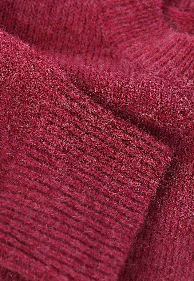 SWETER Z WEŁNĄ I ALPAKĄ - NELL SWETER Z WEŁNĄ I ALPAKĄ - NELL CZERWONY 6