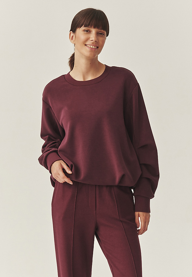 BUBBLE SWEATSHIRT Z MODALOM - BONKA 1 BUBBLE SWEATSHIRT Z MODALOM - BONKA 1 RDEČA 4