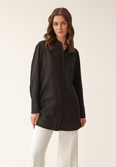 FLOWING SHIRT MONTREALI 1 BLACK 2