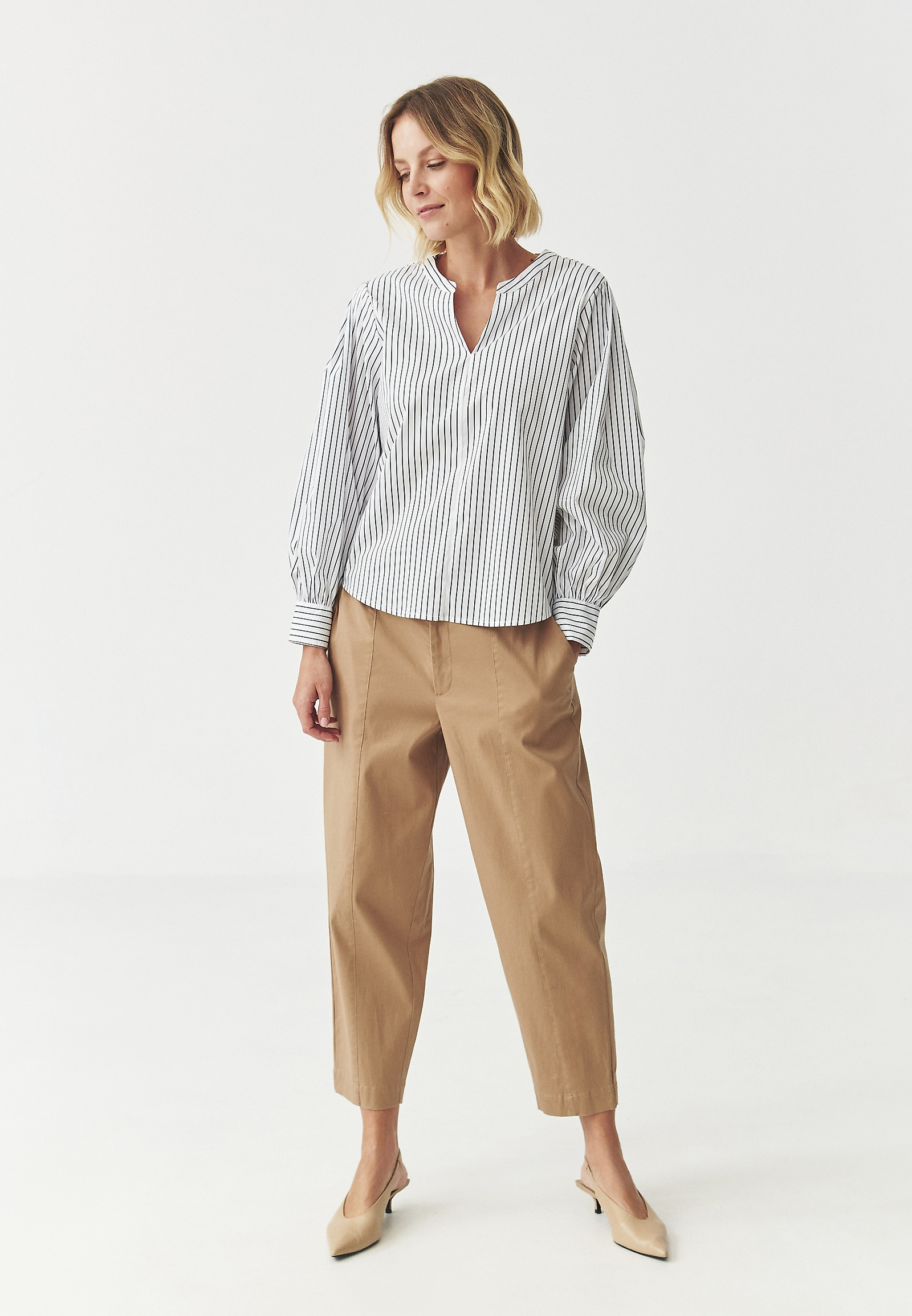 BLUZA Z NAVPIČNIMI ČRTAMI - CAMPILLO BLUZA Z NAVPIČNIMI ČRTAMI - CAMPILLO VEČBARVNA 107761