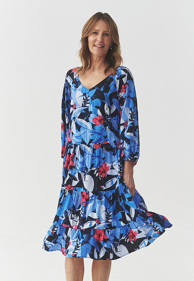 VISCOSE PATTERNED DRESS - SARNA 1 VISCOSE PATTERNED DRESS - SARNA 1 MULTIKOLOR 1