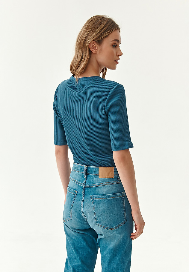 BLUZKA DAMSKA W PRĄŻEK BARI BLUZKA DAMSKA W PRĄŻEK BARI NIEBIESKI 2