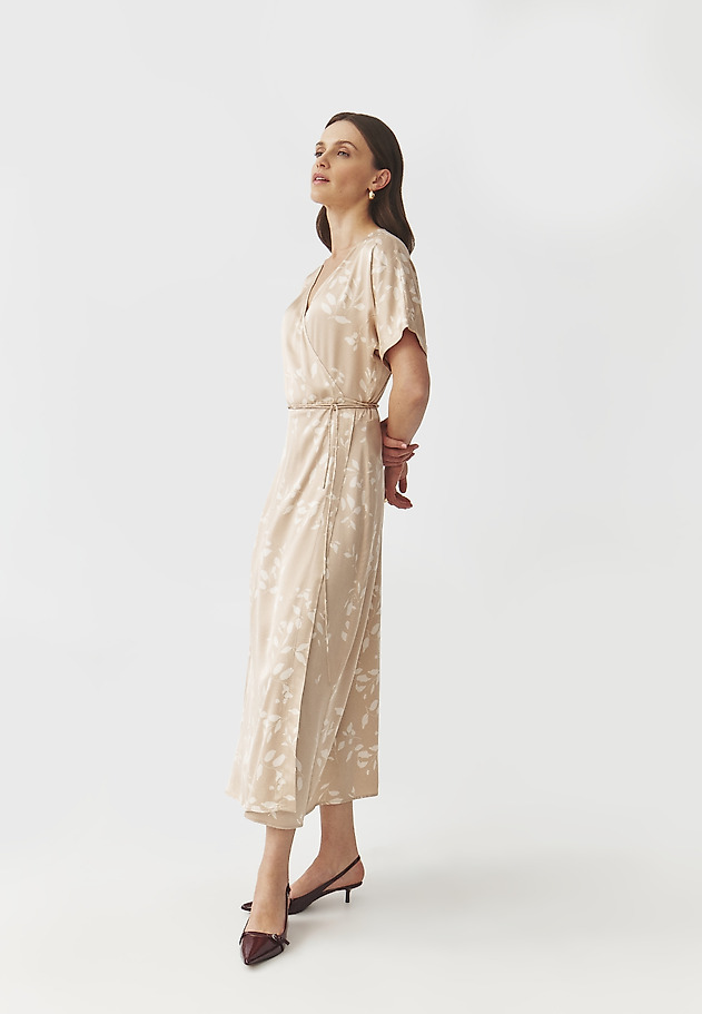 FLORAL PATTERNED ENVELOPE DRESS — ZEREWI FLORAL PATTERNED ENVELOPE DRESS — ZEREWI MULTIKOLOR 2