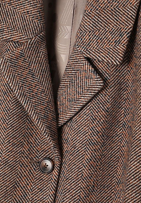 WOOL HERRINGBONE COAT - SEWI BEIGE 2