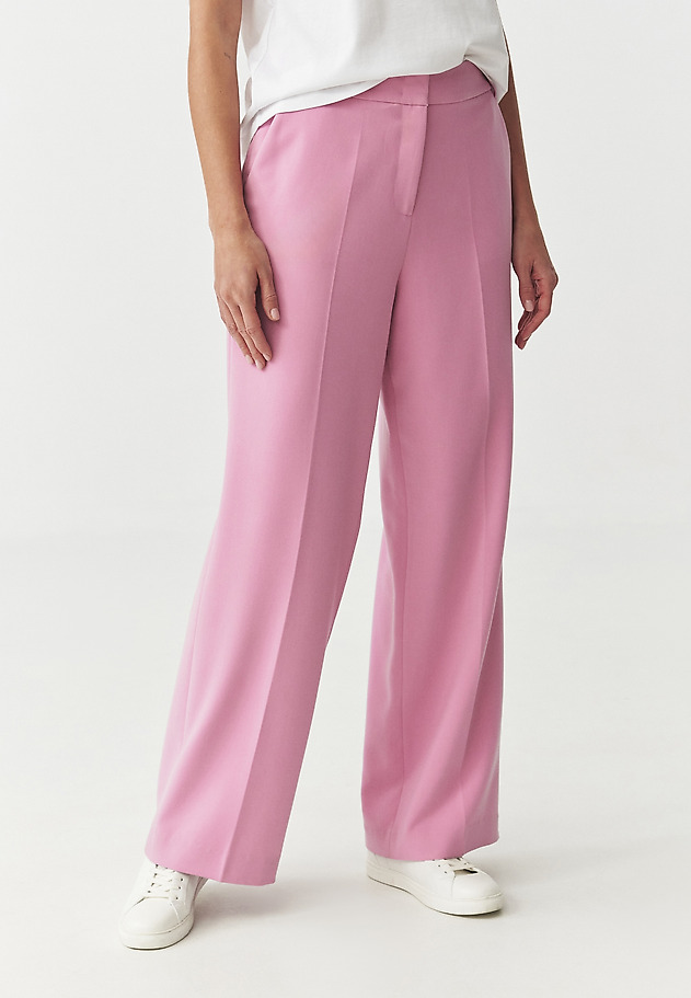 WIDE-LEGGED SUIT TROUSERS — MASDA WIDE-LEGGED SUIT TROUSERS — MASDA RÓŻOWY 4