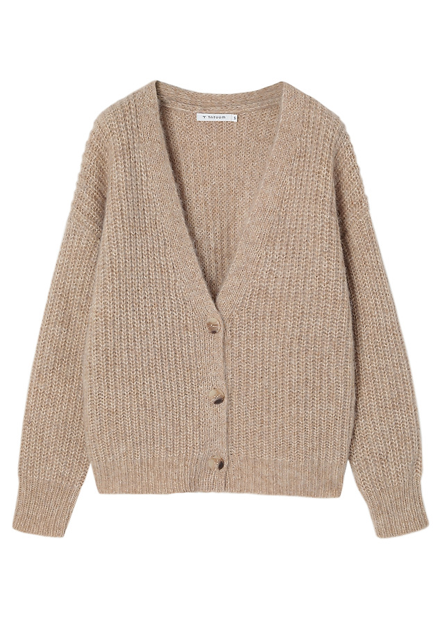 WOOL AND ALPACA CARDIGAN - ADISON WOOL AND ALPACA CARDIGAN - ADISON BEIGE 7