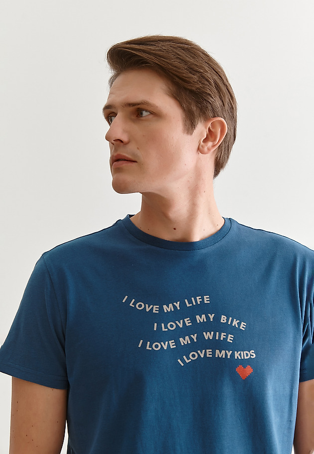 T-SHIRT MĘSKI Z BAWEŁNY MIKIN 6 T-SHIRT MĘSKI Z BAWEŁNY MIKIN 6 NIEBIESKI 2