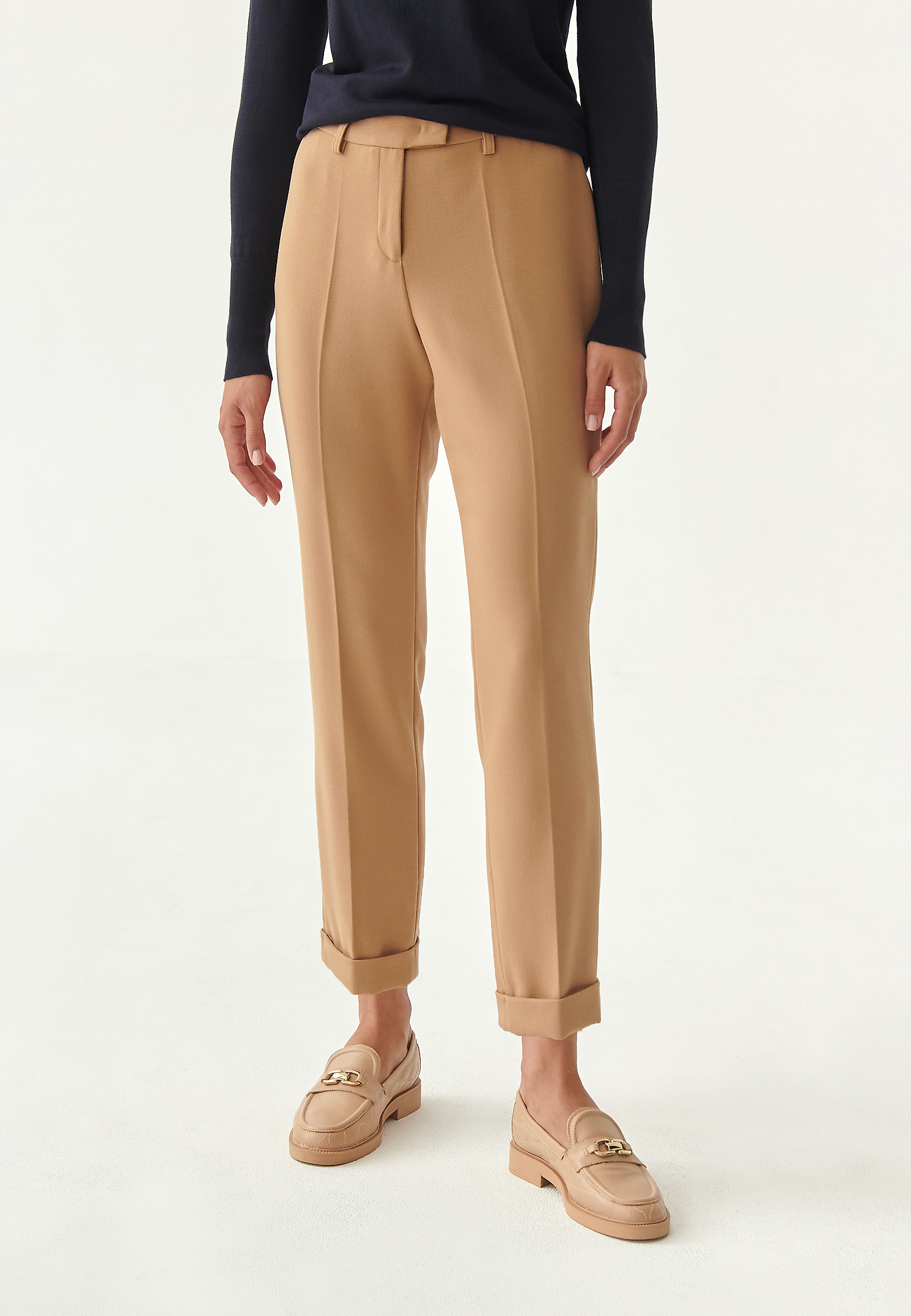 PANTALONI DE DAMĂ MAXO PANTALONI DE DAMĂ MAXO BEJ 82412