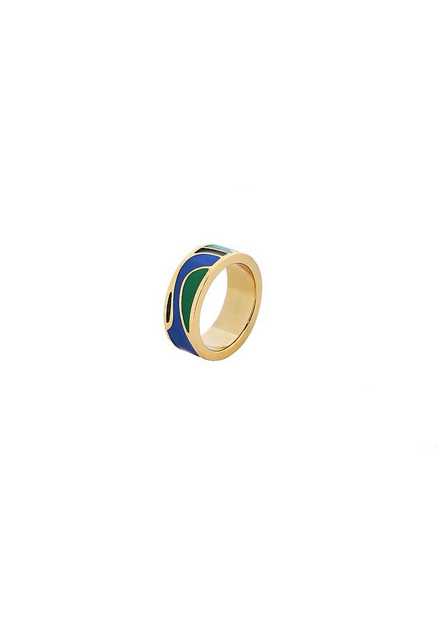 GOLD-PLATED RING - IMBIS GOLD-PLATED RING - IMBIS MULTIKOLOR 3