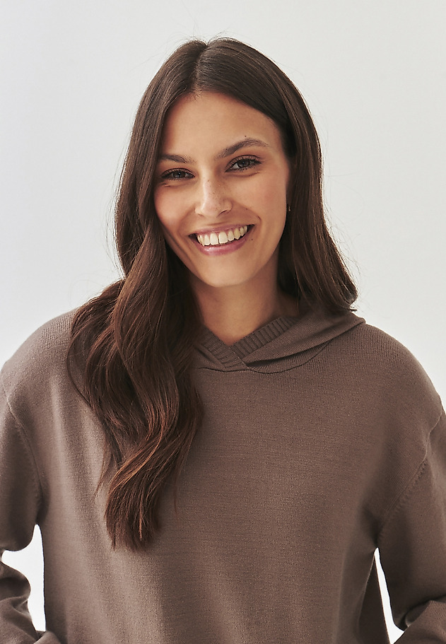 LADIES' HOODED SWEATER - PHLO LADIES' HOODED SWEATER - PHLO BEŻOWY 4