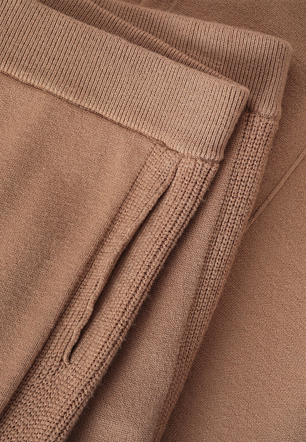 SZEROKIE SPODNIE Z WISKOZĄ - FLOKS SZEROKIE SPODNIE Z WISKOZĄ - FLOKS BEŻOWY 8