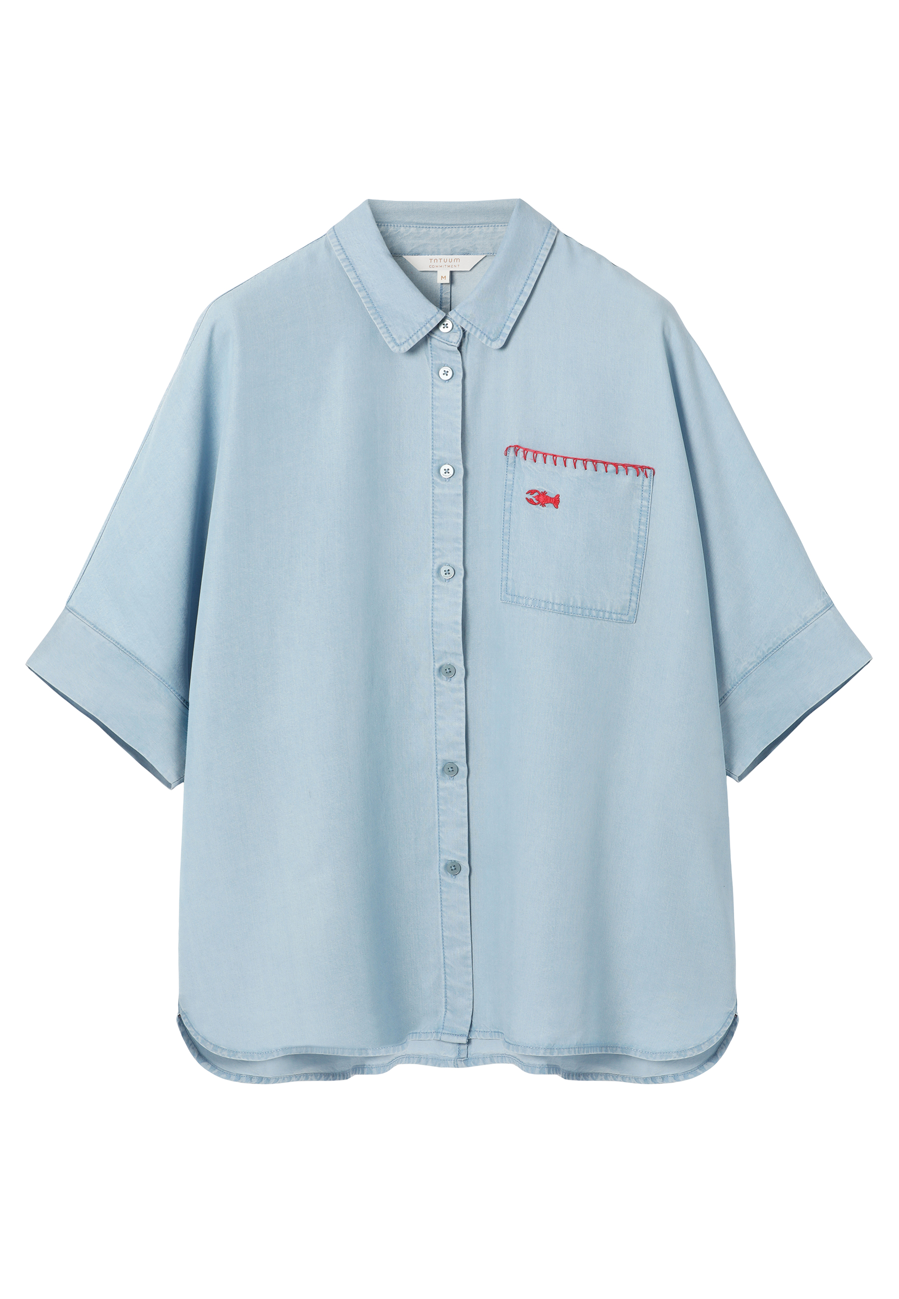 SWOBODNA KOSZULA Z LYOCELLU - CALA