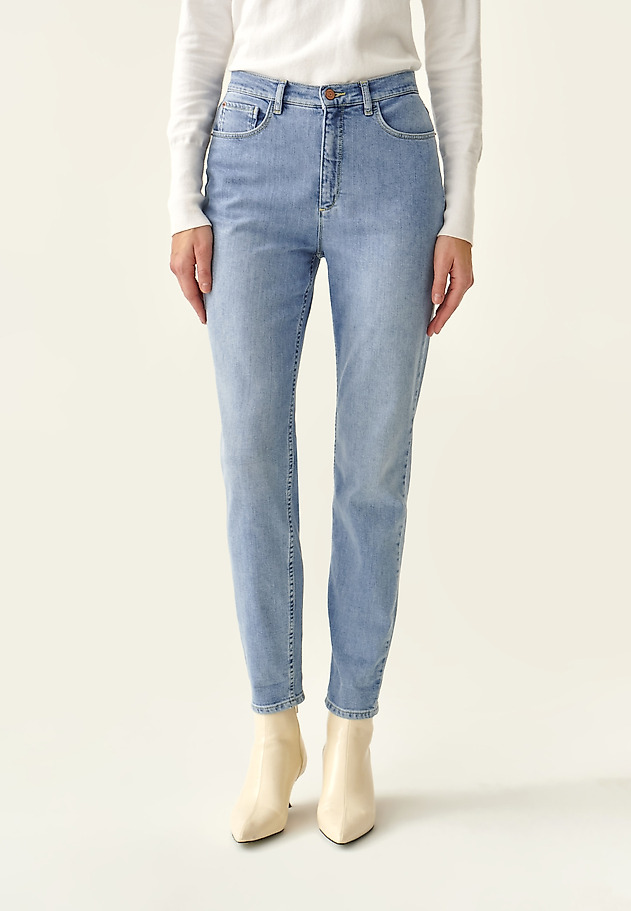 LADIES' DENIM TROUSERS ROMIKI 1 LADIES' DENIM TROUSERS ROMIKI 1 NIEBIESKI 2