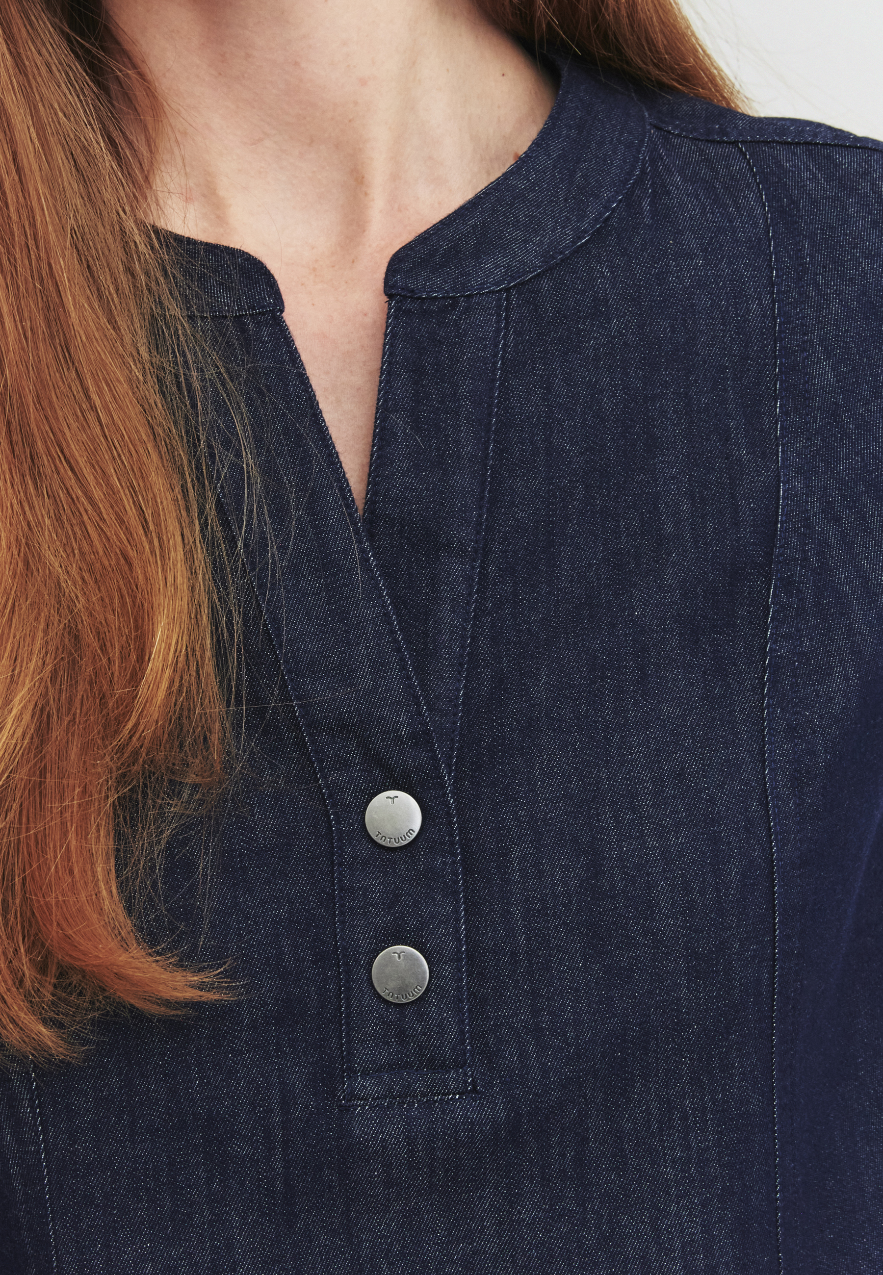 sukienka damska tkaninowa DENIMA GRANATOWY 2