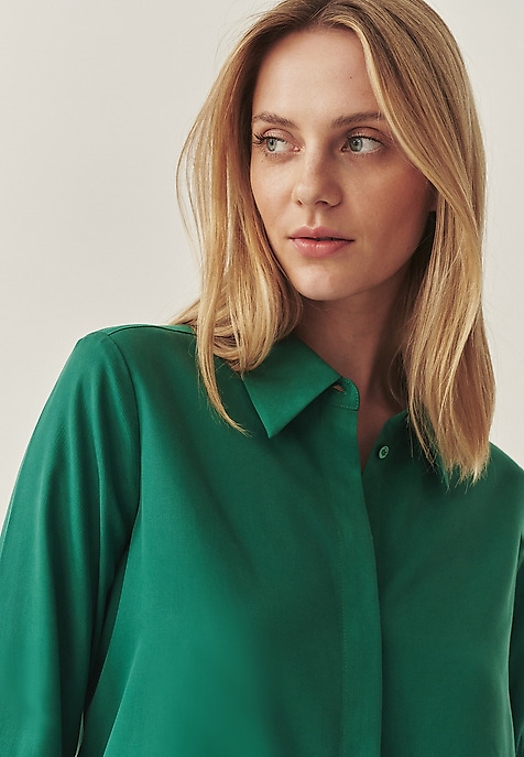 CLASSIC LYOCELL SHIRT - NIKALI GREEN 2