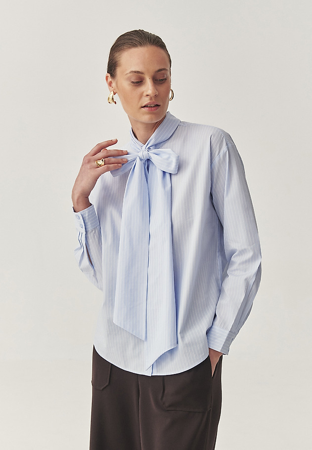 STYLISH SHIRT WITH A SOPHISTICATED TIE - KONA STYLISH SHIRT WITH A SOPHISTICATED TIE - KONA BLUE 2