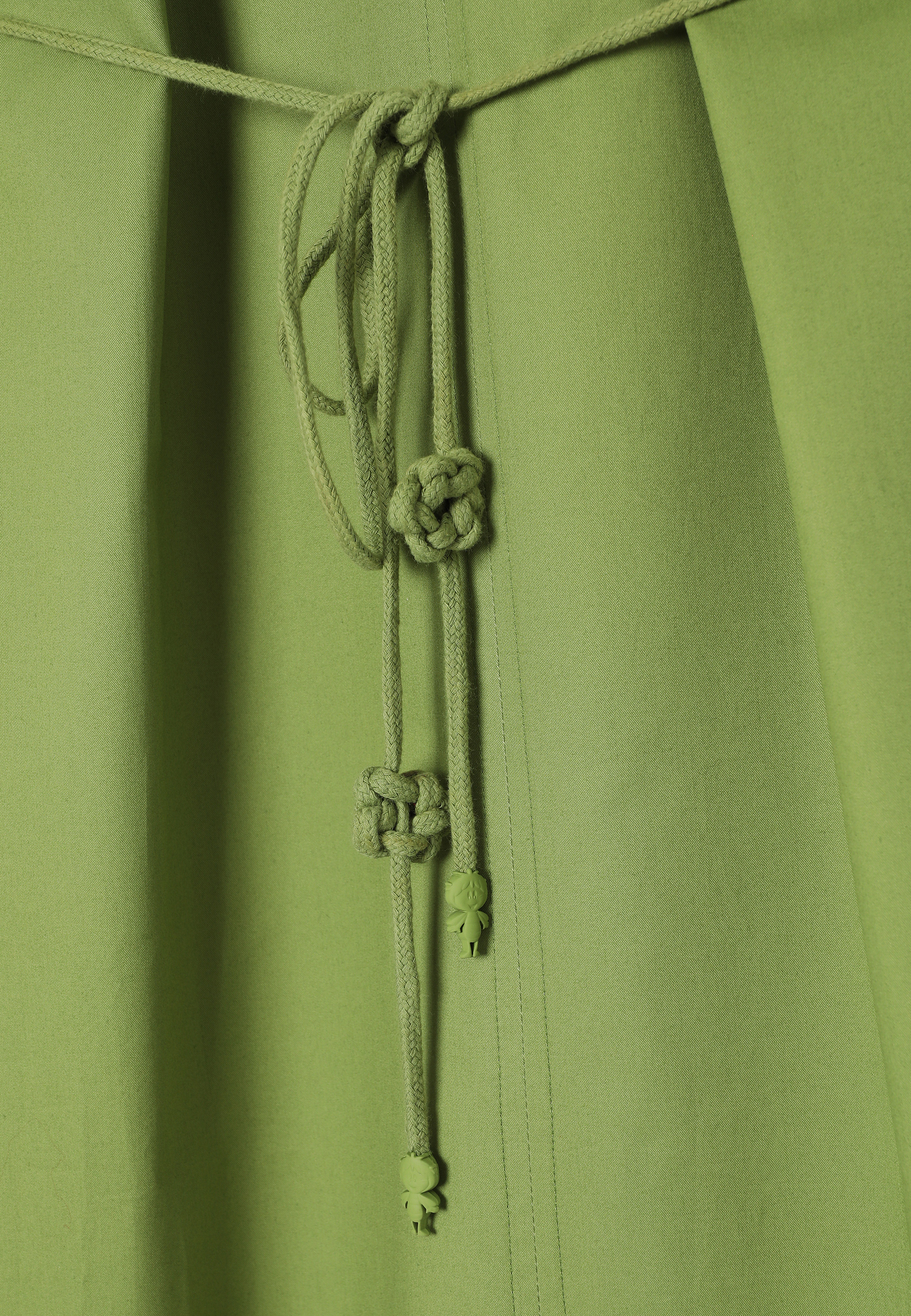 GREEN COTTON DRESS - TAJABI GREEN 2