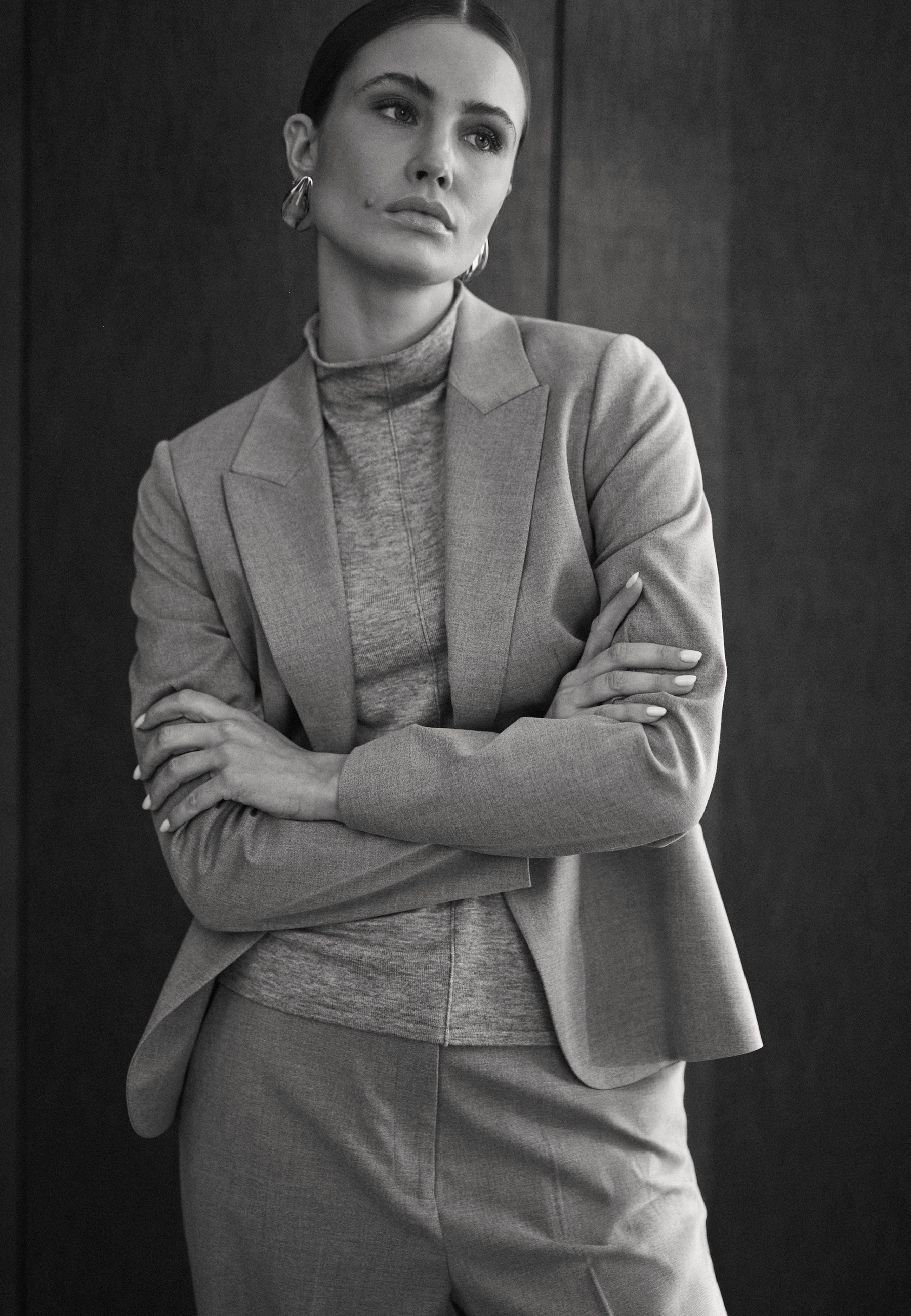 TKANINOWY ŻAKIET - NESSARIA 1 SZARY 2