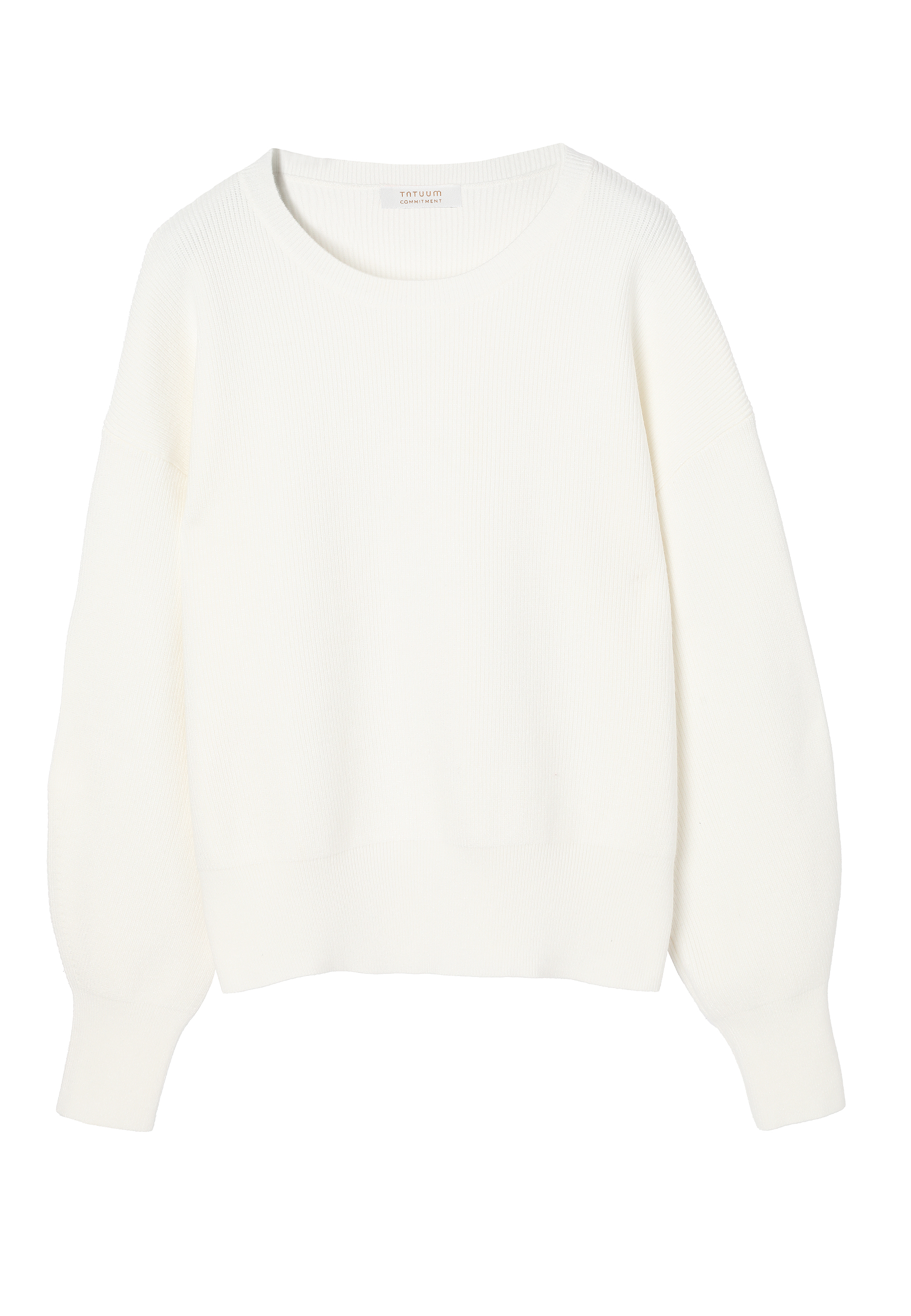 CASUAL JUMPER WITH LENZING™ ECOVERO™ VISCOSE - SHUE ECRU 2