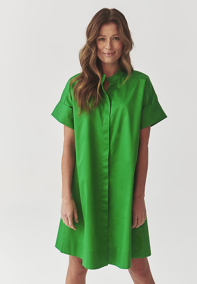 LADIES’ COTTON DRESS WITH SHORT KIMONO SLEEVES - ALIATI LADIES’ COTTON DRESS WITH SHORT KIMONO SLEEVES - ALIATI ZIELONY 3