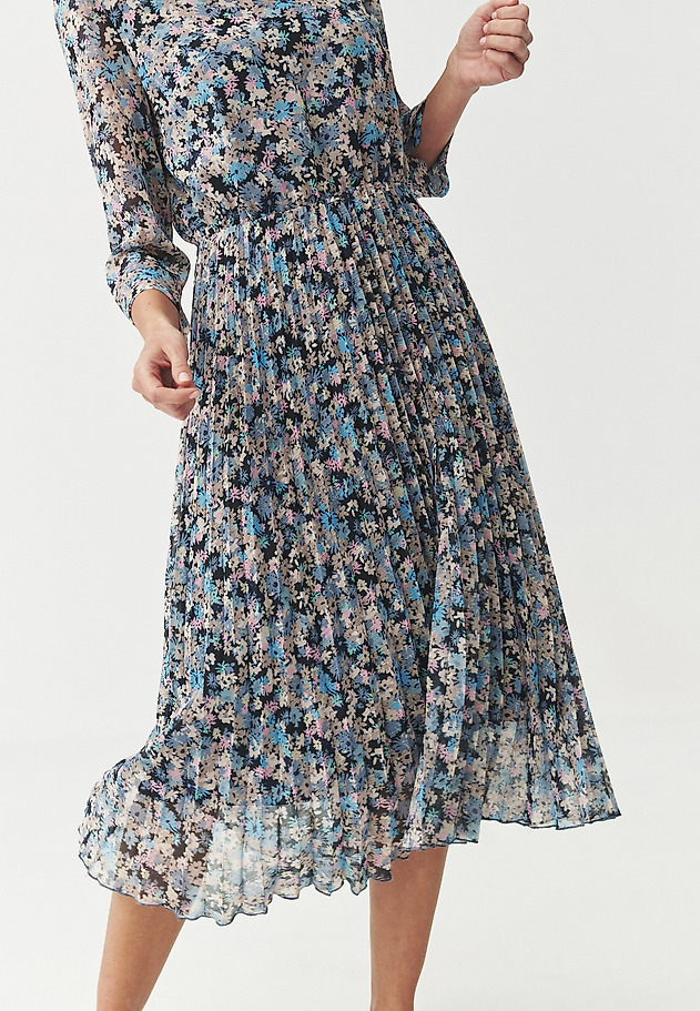PLEATED FLORAL MIDI DRESS — SIERRA PLEATED FLORAL MIDI DRESS — SIERRA MULTIKOLOR 7