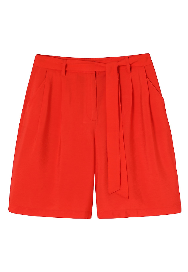 PANTALONI SCURTI LARGI DIN VISCOZĂ - LIONKA 1 PANTALONI SCURTI LARGI DIN VISCOZĂ - LIONKA 1 PORTOCALIU 6