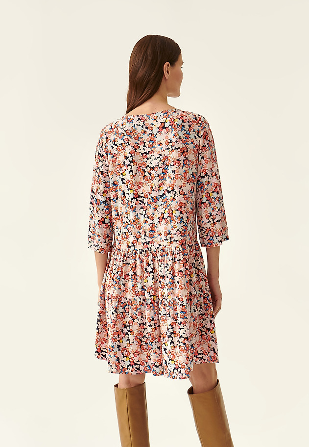 LADIES' FLORAL PRINTED SHORT DRESS PAZA LADIES' FLORAL PRINTED SHORT DRESS PAZA MULTICOLOR 3