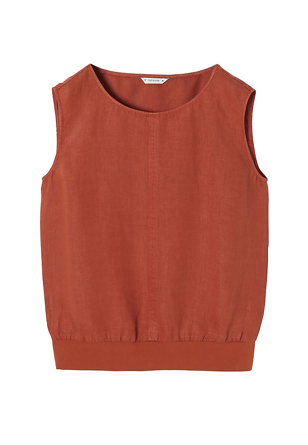 LADIES' BOXY LINEN BLOUSE OMALO 1 LADIES' BOXY LINEN BLOUSE OMALO 1 POMARAŃCZOWY 5